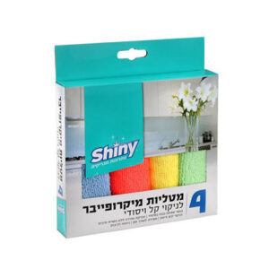 מטליות מיקרופייבר לניקוי מארז 4 יח'