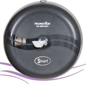 מתקן לנייר טואלט סמארט עגול שחור