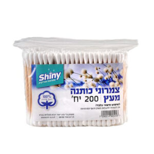 צמרוני אוזניים עץ 200 יח'