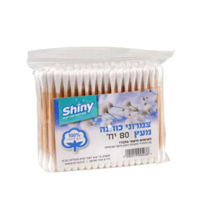 צמרוני אוזניים עץ 80 יח'