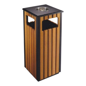 אשפתון דגם עץ בשילוב מתכת דגם 501