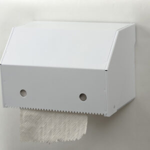 מתקן לגליל נייר מתכת לבן